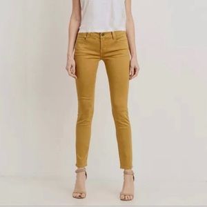 DL1961 Mustard Angel Low-Rise Legging Pants Skinny Size 26